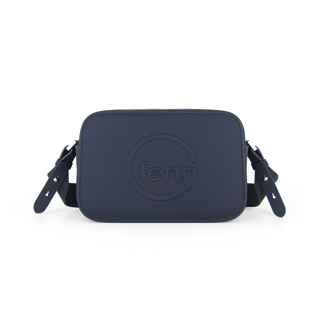 Fenn Crossbody Bag Navy with Silver Zip