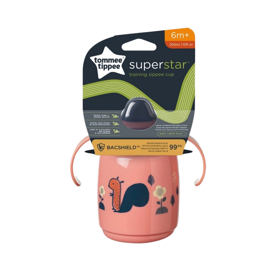 Tommee Tippee Superstar Sippie Cup 300 ml – Leak‑Proof Training Cup for 6 + Months