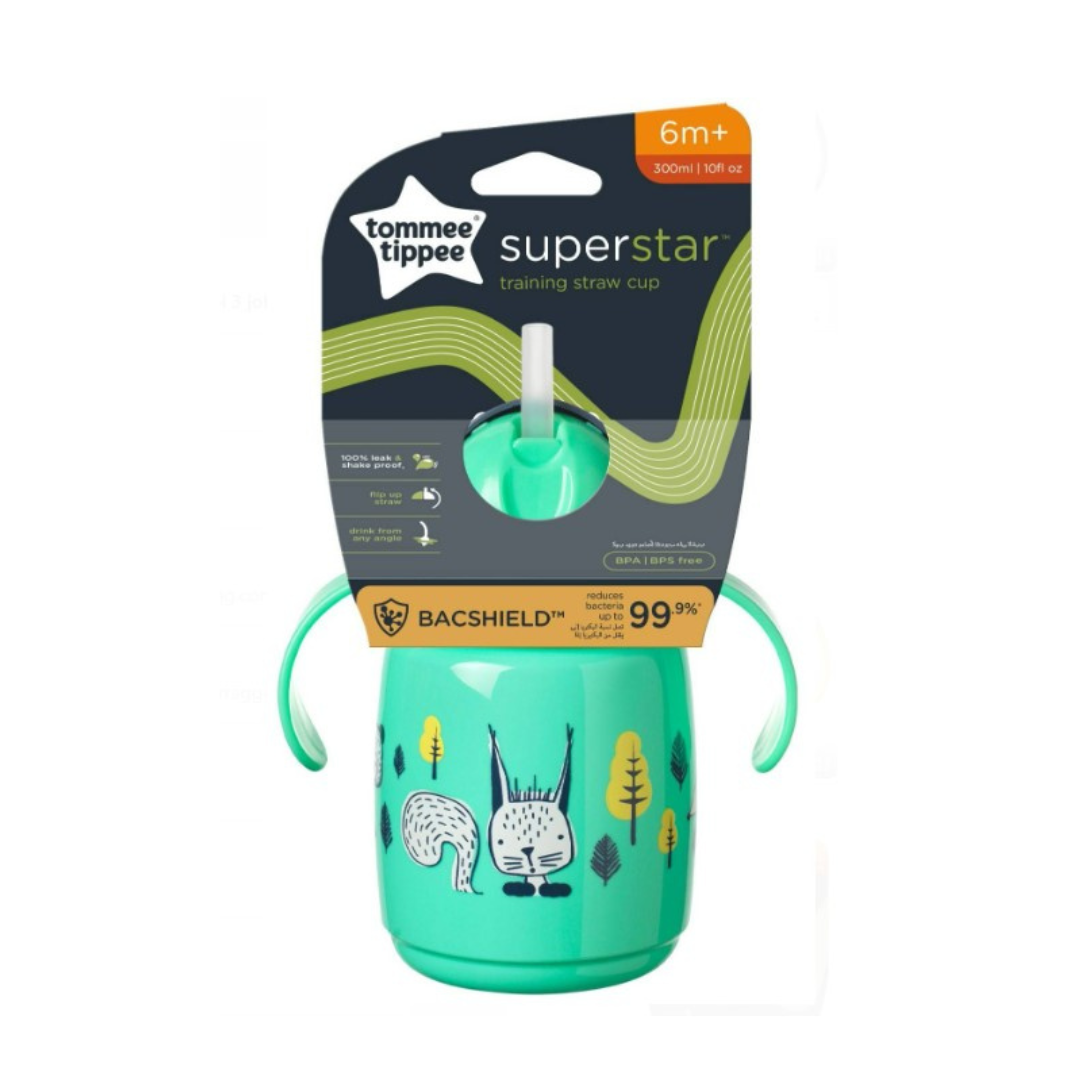 Tommee tippee training straw cup 300ml 6+m