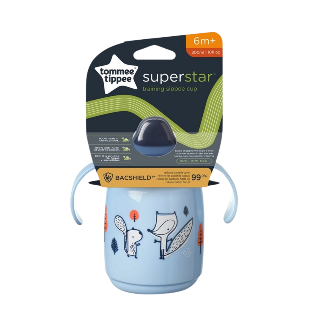 Tommee Tippee Superstar Sippie Cup – 300 ml | Leak‑proof • Antibacterial • 6 + Months