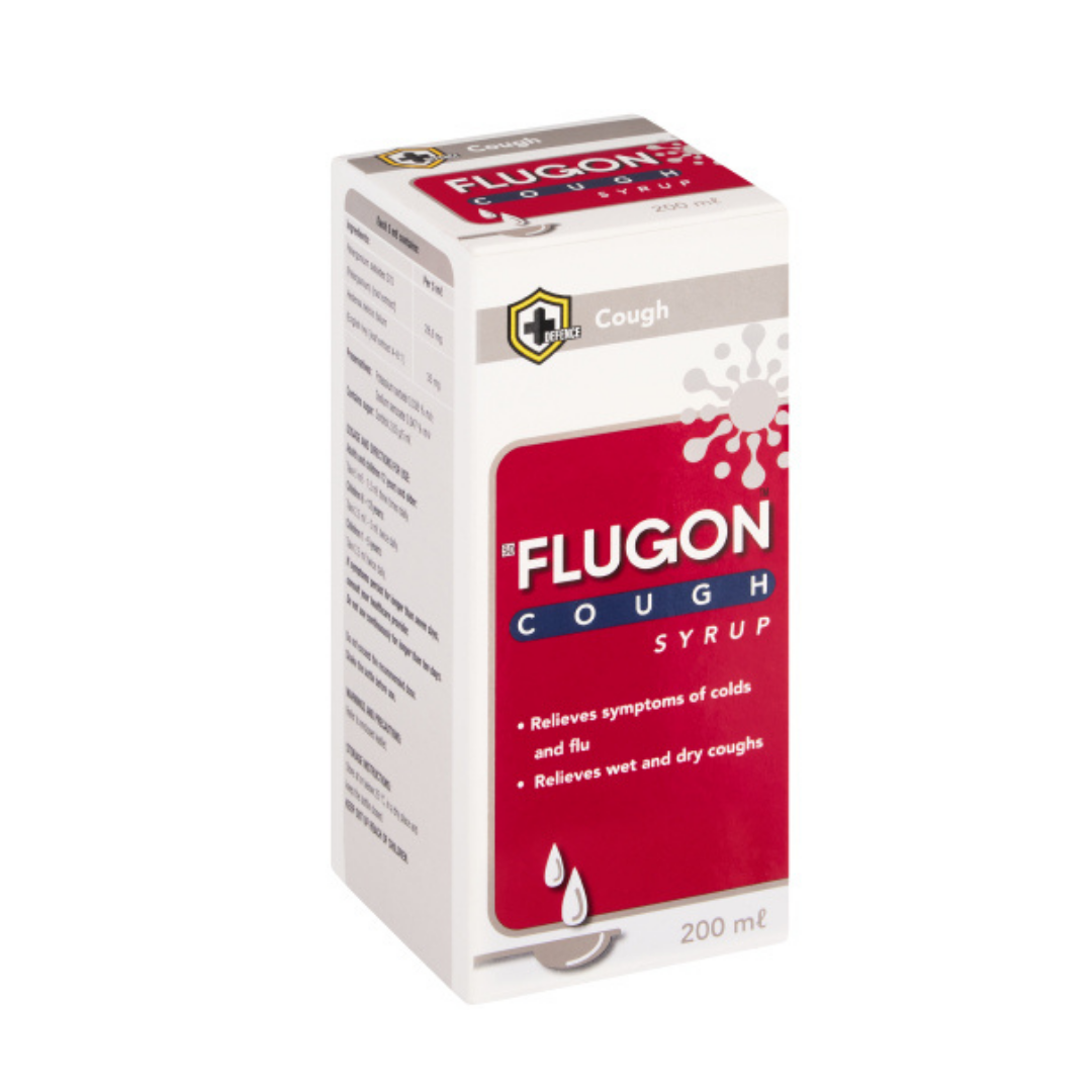 Flugon Cough Syrup – Clears Chest Congestion & Loosens Phlegm (200 ml)