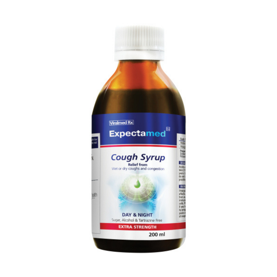 Expectamed Cough Syrup – Day & Night Relief for Wet or Dry Coughs (200 ml)