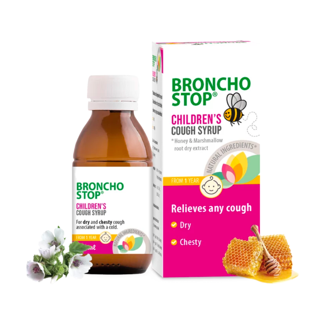 Bronchostop Children's Cough Syrup – Natural Relief for Dry & Chesty Coughs (120 ml)
