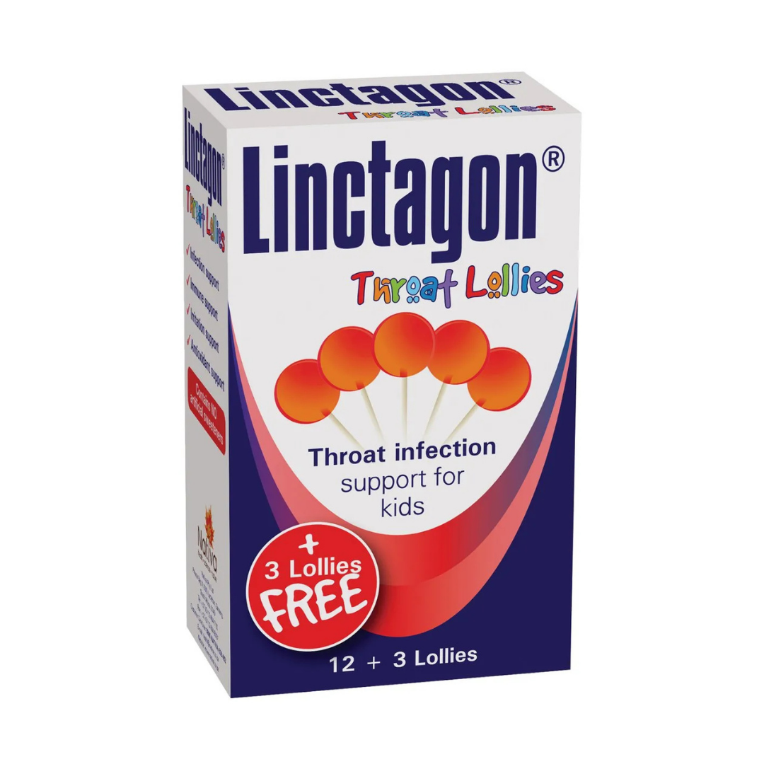 Linctagon Throat Lollies β Soothe Sore Throat & Support Immunity (12s)
