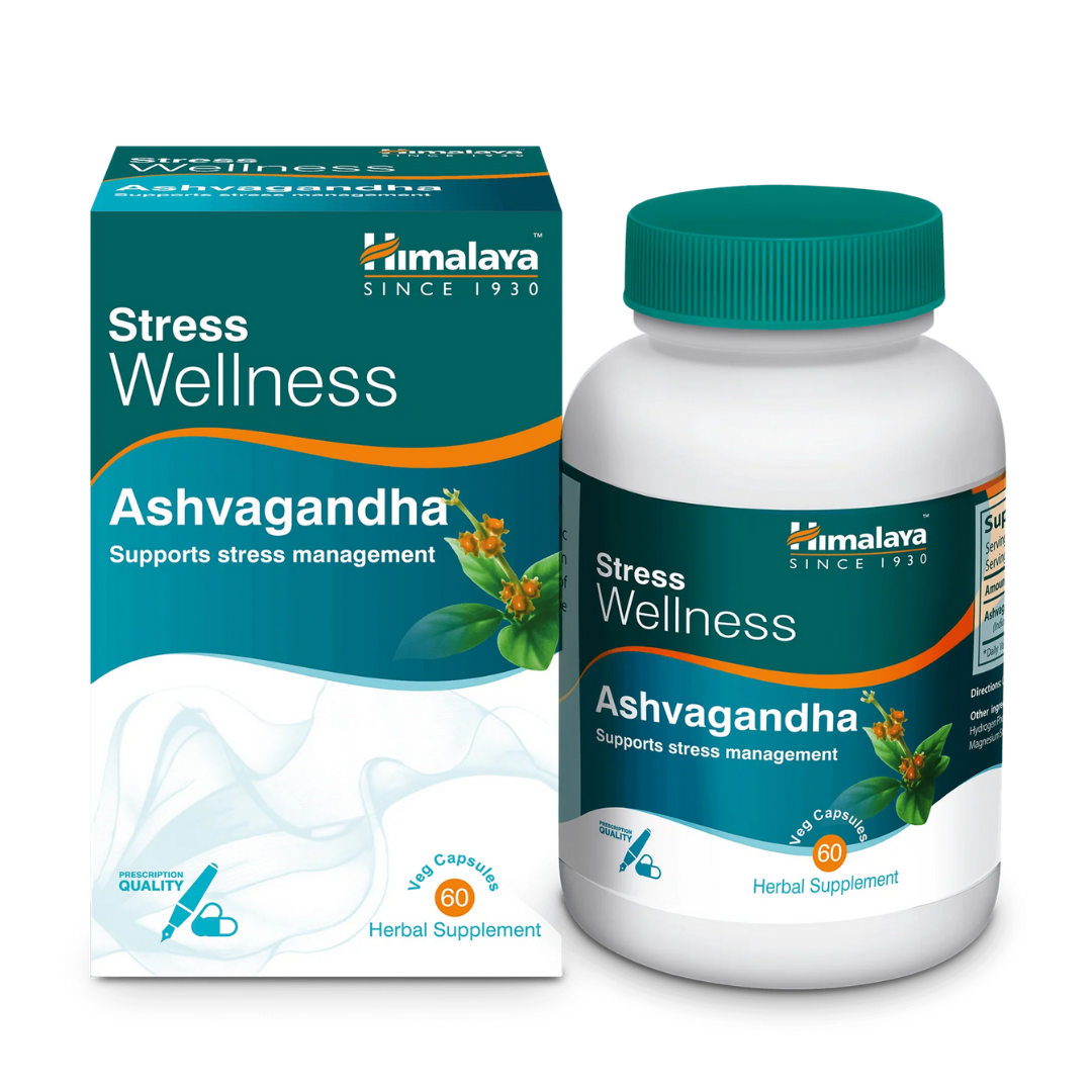 Himalaya Ashvagandha Capsules – Stress Relief & Vitality (60s)