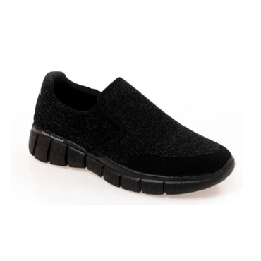 Hush puppies equally slip on black