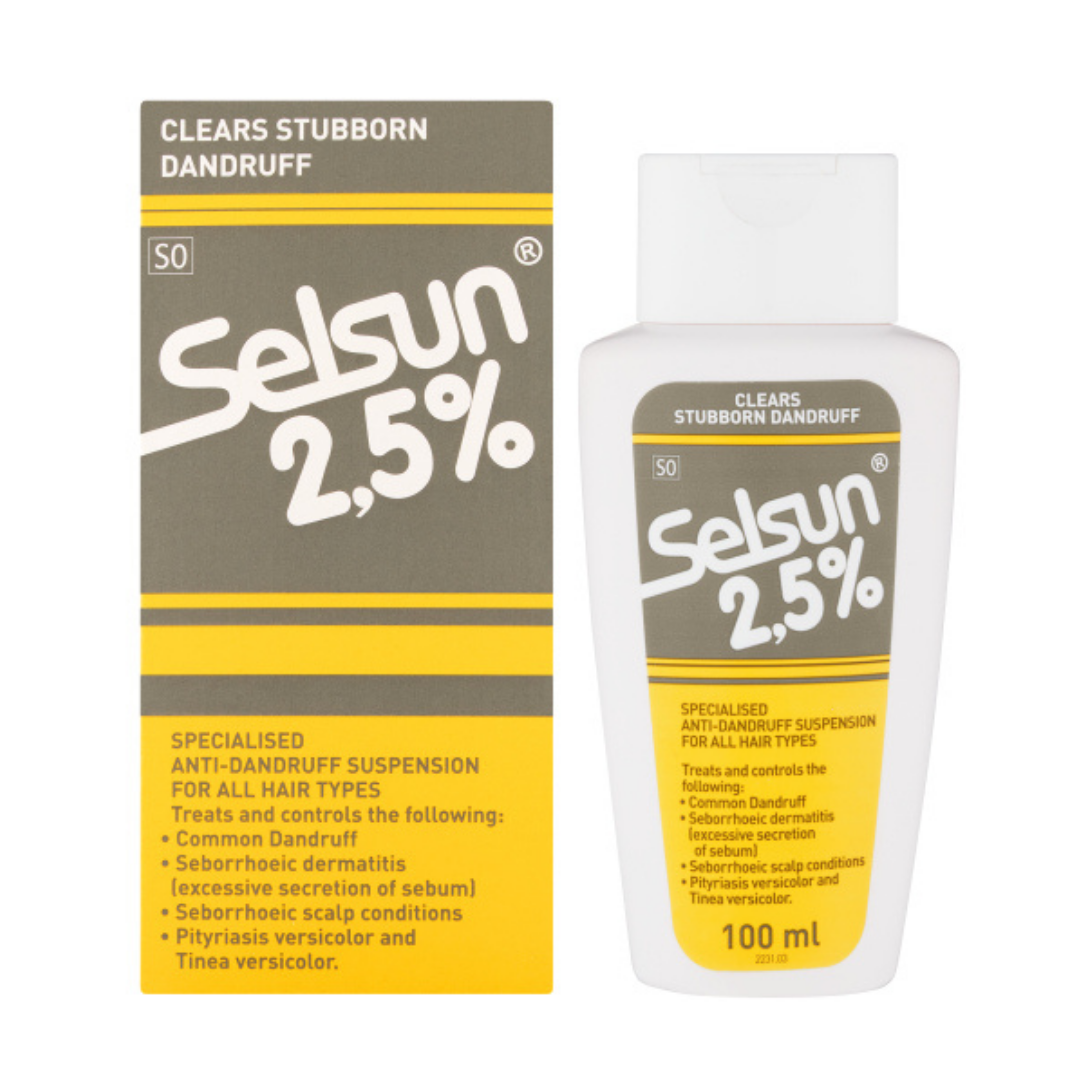 Selsun 2.5% Medicated Shampoo – Anti-Dandruff & Scalp Relief (50ml/100ml)