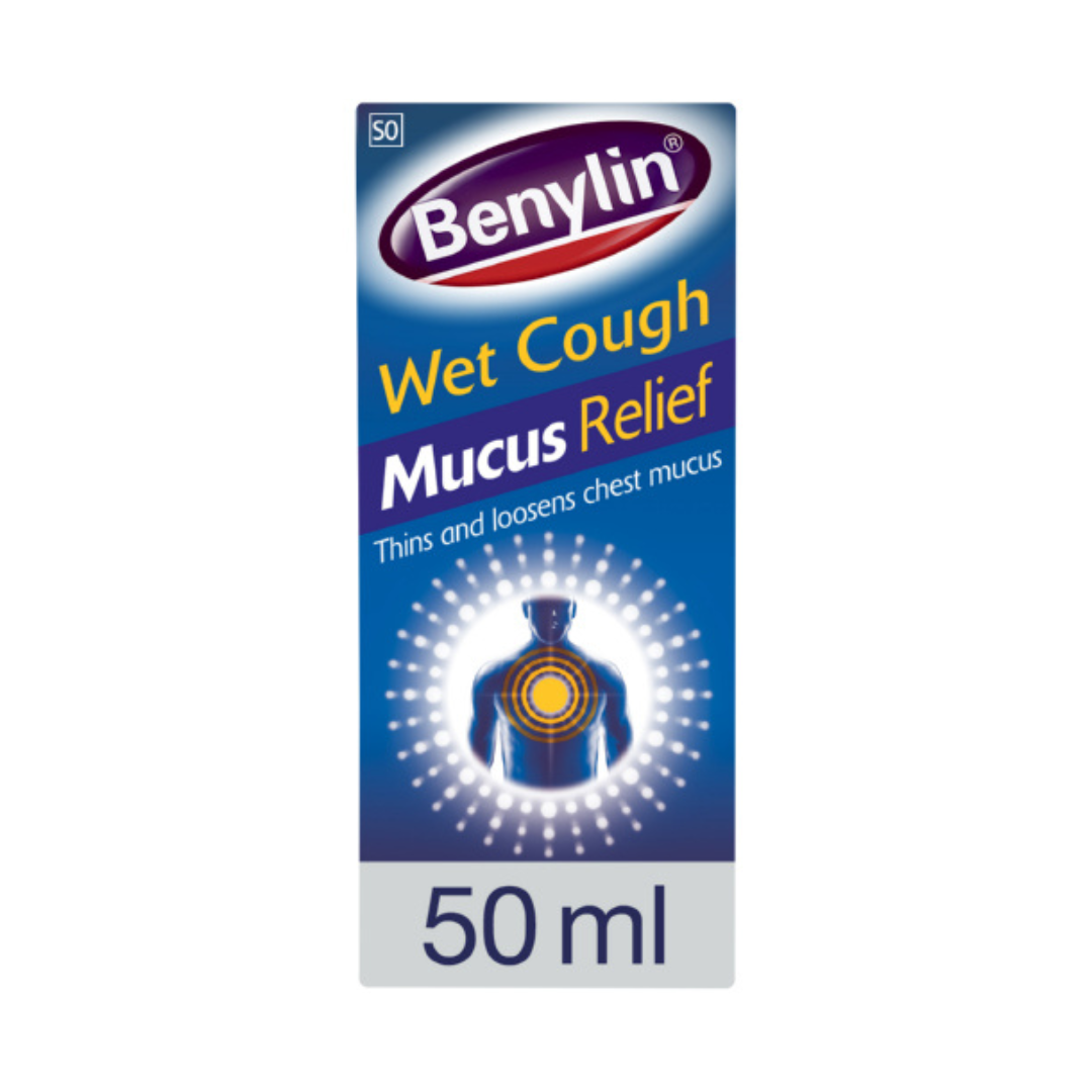 Benylin Wet Cough Syrup – Mucus Relief (50 ml)