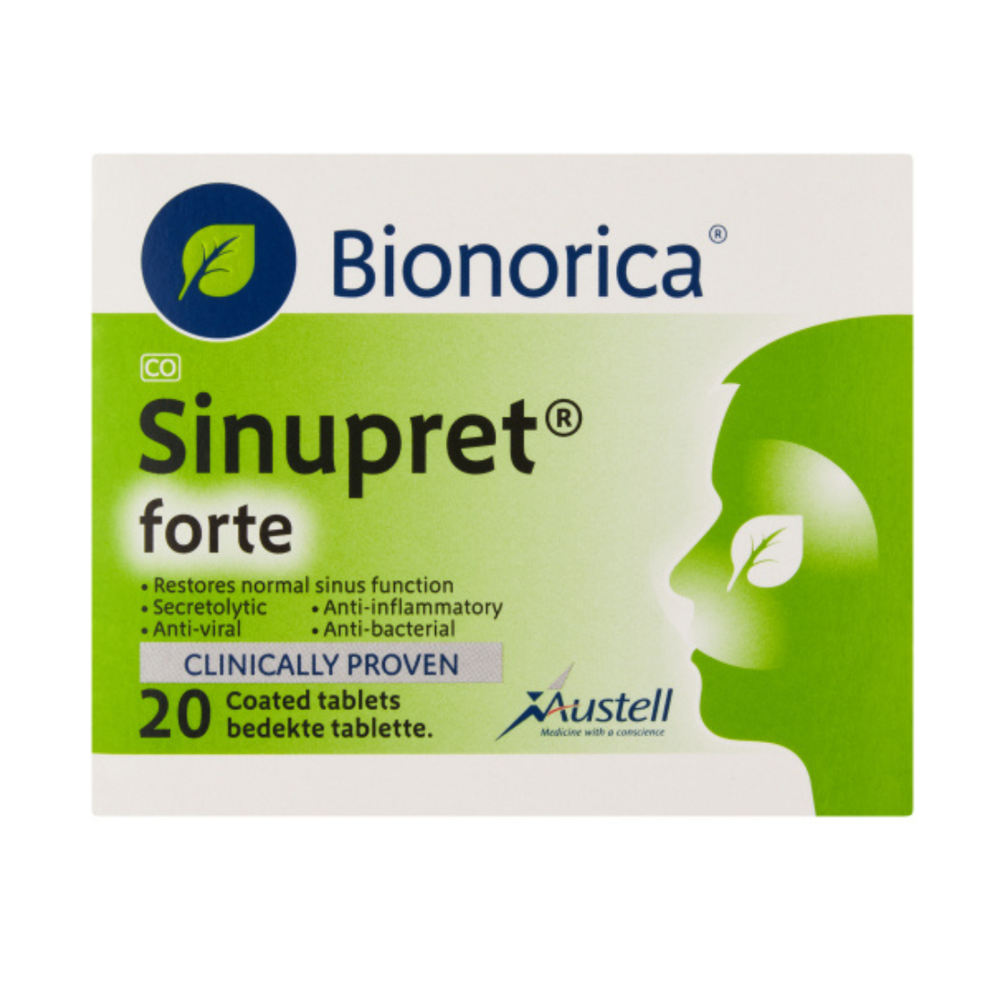 Sinupret Forte Tablets (20 Pack) | Natural Sinus & Congestion Relief