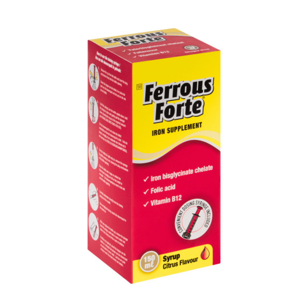 Ferrous Forte Iron Supplement – Citrus Flavour (150ml)