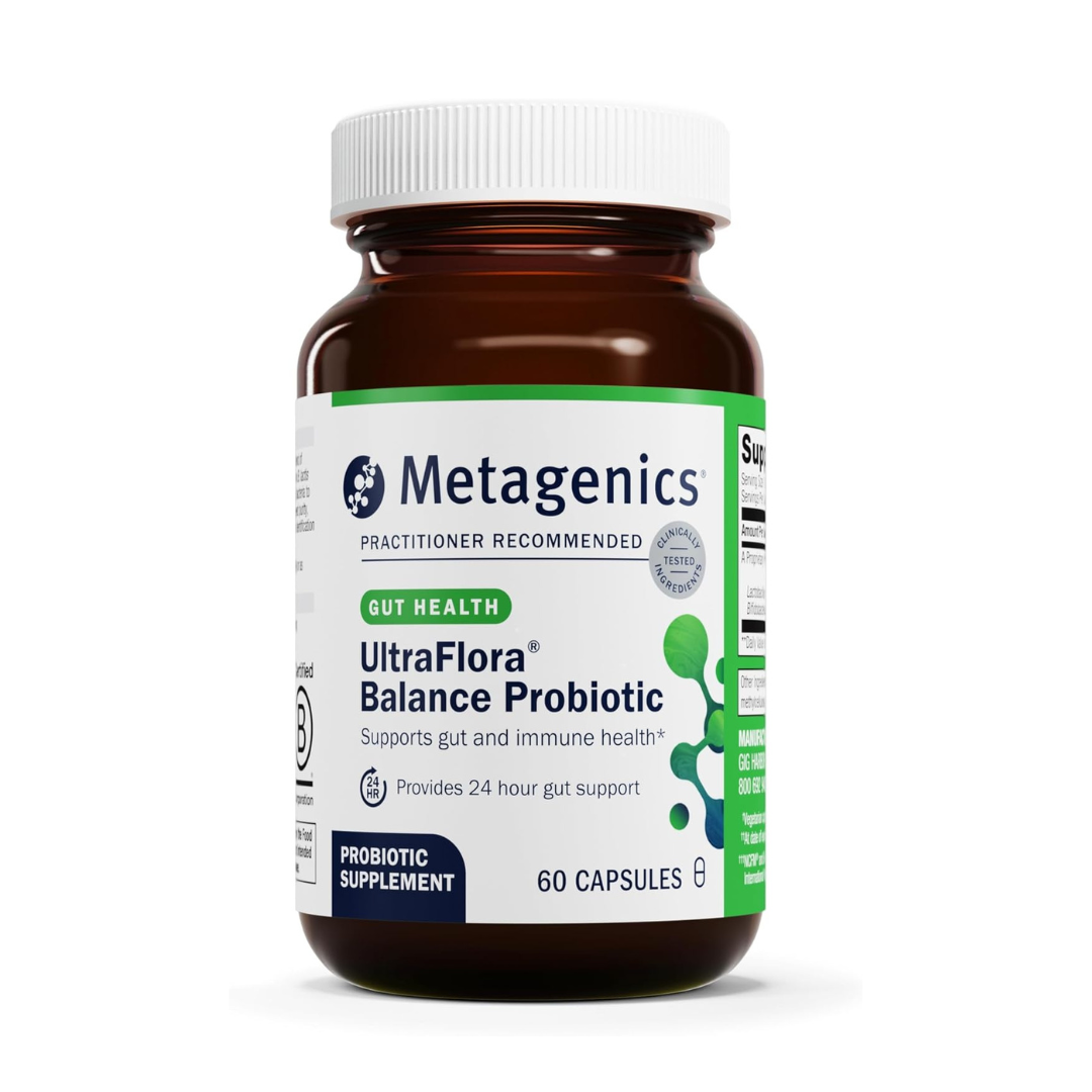 Metagenics UltraFlora Balance Probiotic - Daily Gut Health Supplement