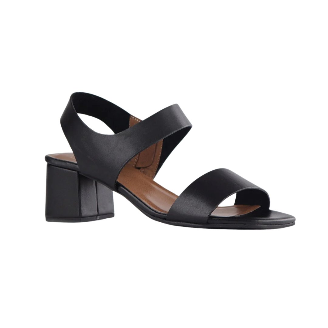 Froggie 12679 Block Heel Sandal in Black