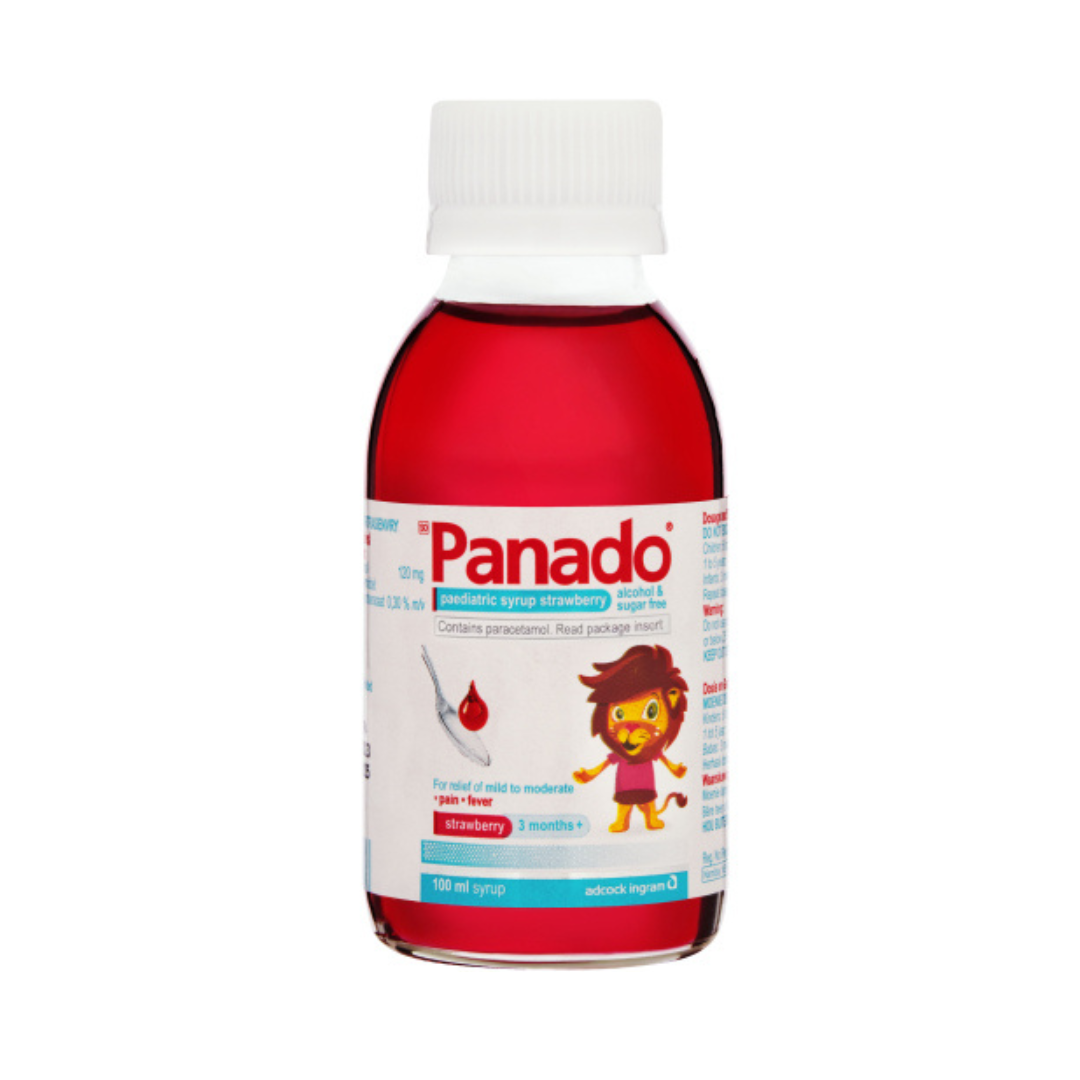 Panado Paediatric Syrup – Strawberry Flavour (100ml)
