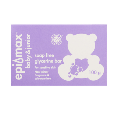 Epi‑Max Baby & Junior Glycerine Soap Bar – Gentle Sensitive Skin Cleanser (100 g)