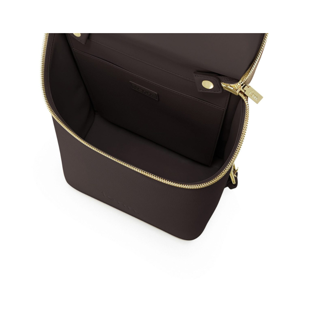 Fenn Backpack Chocolate with Gold Zip