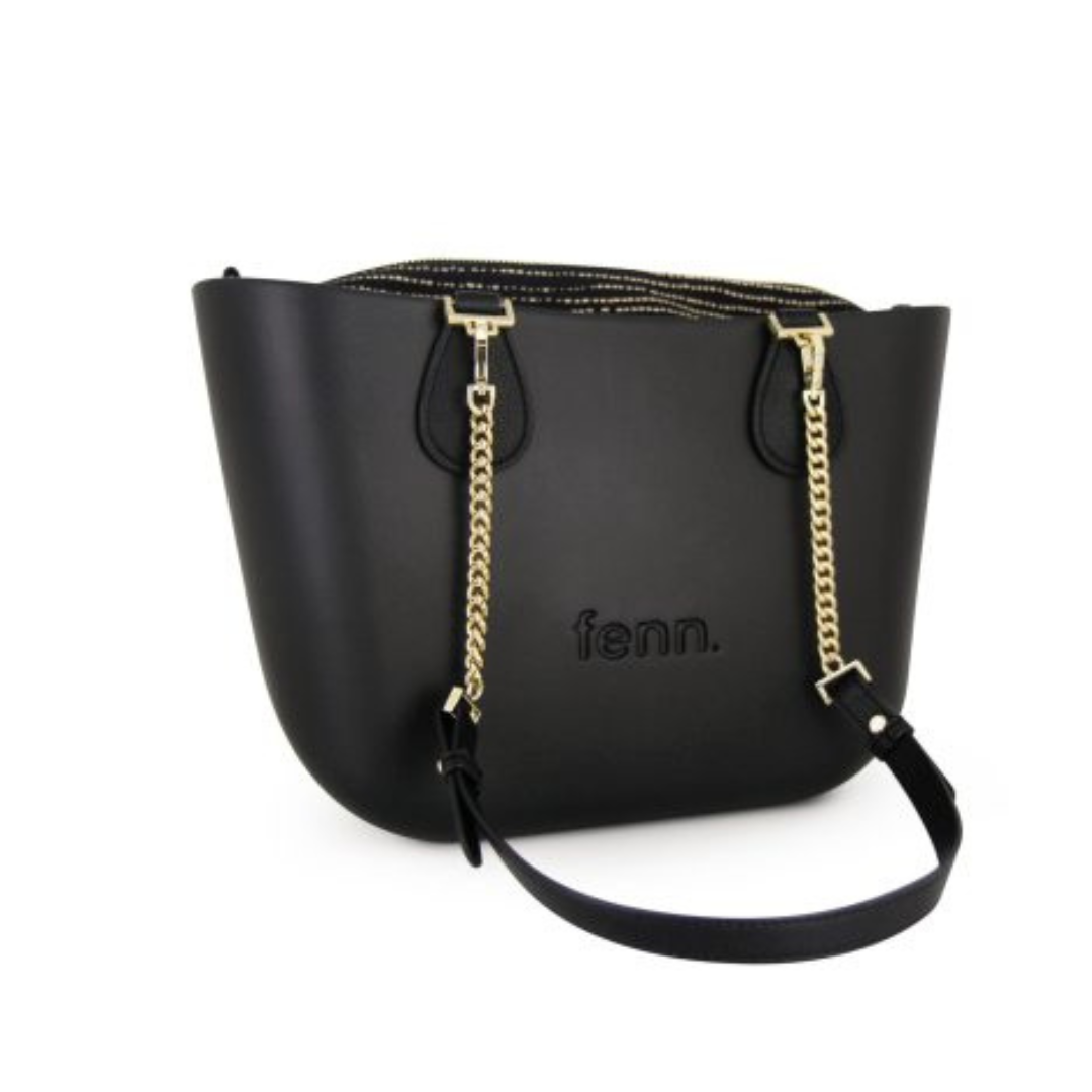 Fenn Petite Black | Gold Zip