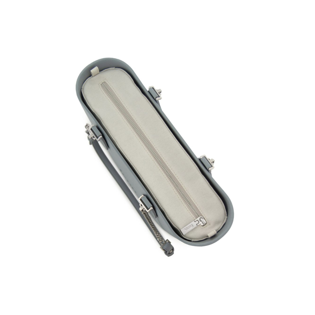 Fenn Petite Hazel Bone - Silver Zip & Silver Chain