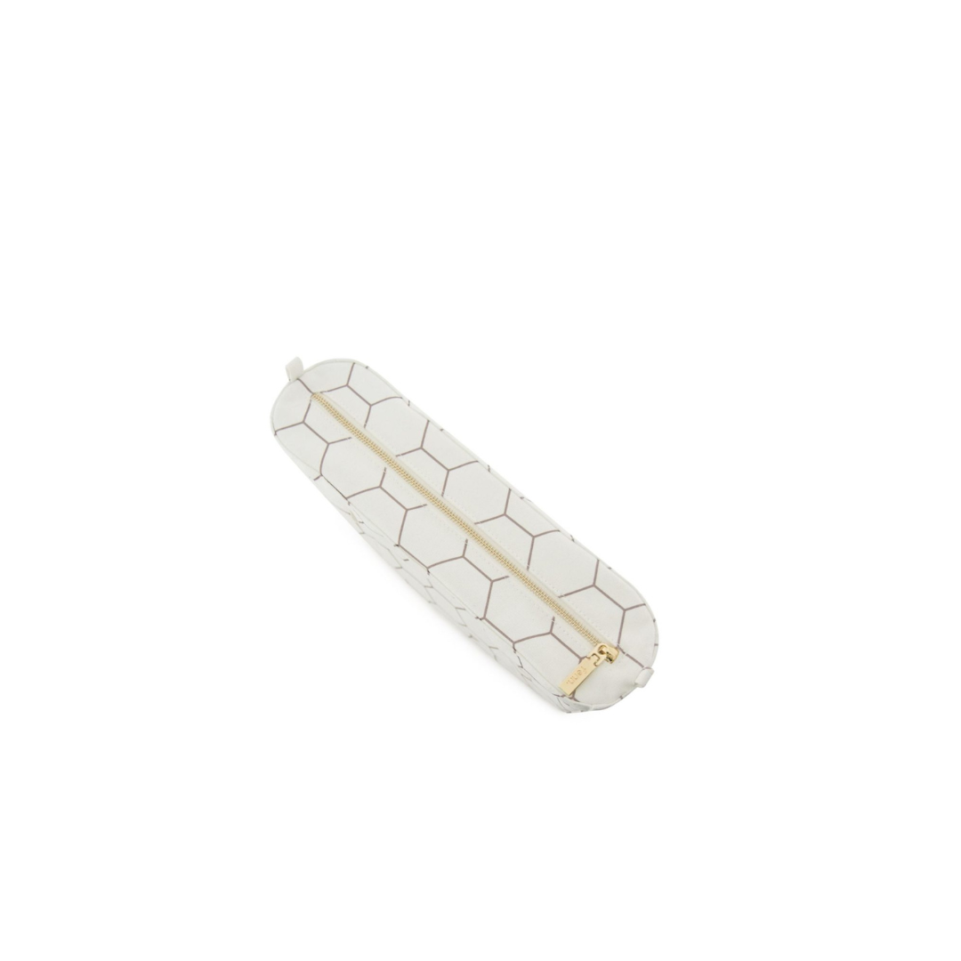 Fenn Petite Hexagon Shape Pattern Inner with Gold Zip