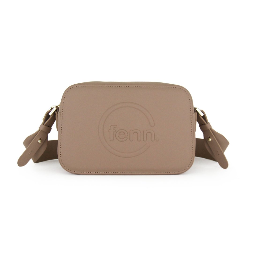 Crossbody Bag – Cappuccino with Gold Zip