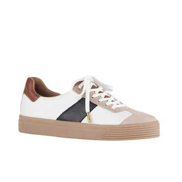 Froggie 12795 Women's Retro Lace-Up Sneaker - Multi Coloured Leather