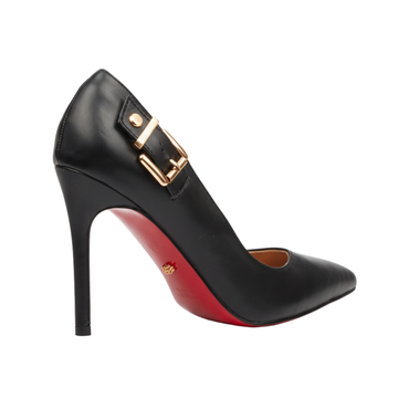 Miss Black DC Lola 42 Side - Buckle Court Heel