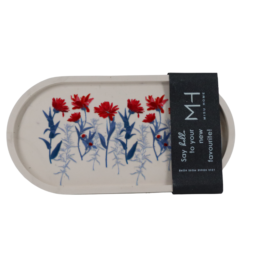 Misu White Oval Trinket Tray