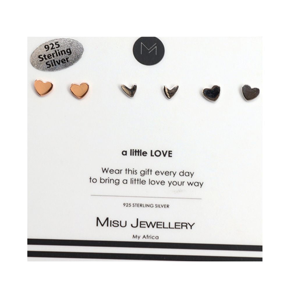 Misu Rose Gold Hearts Alive set