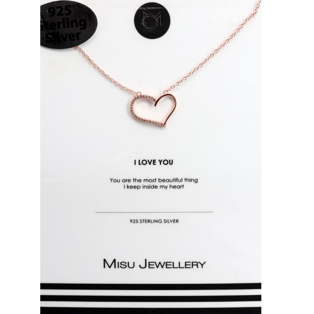 Misu Two Tone heart necklace
