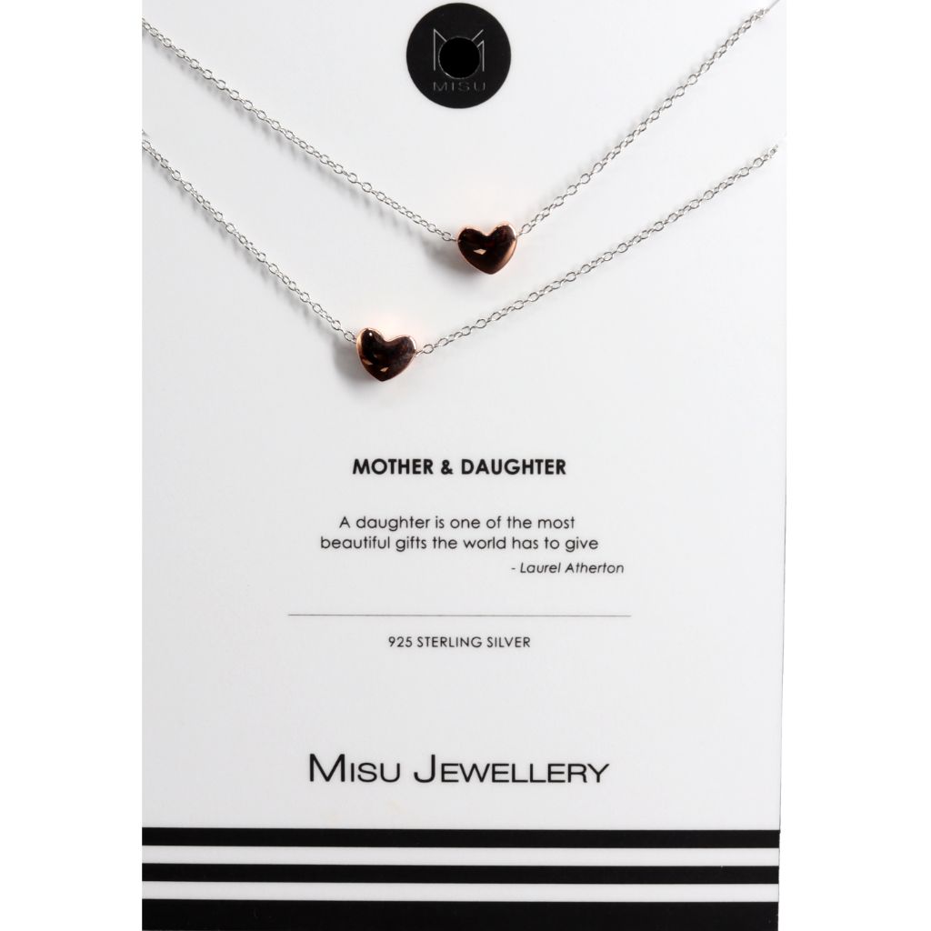 Misu Two small heart necklace