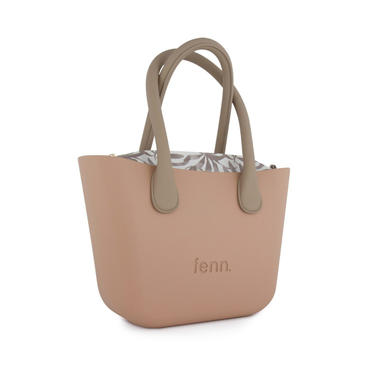 Fenn Petite Tote Bag – Mocha Pattern Inner