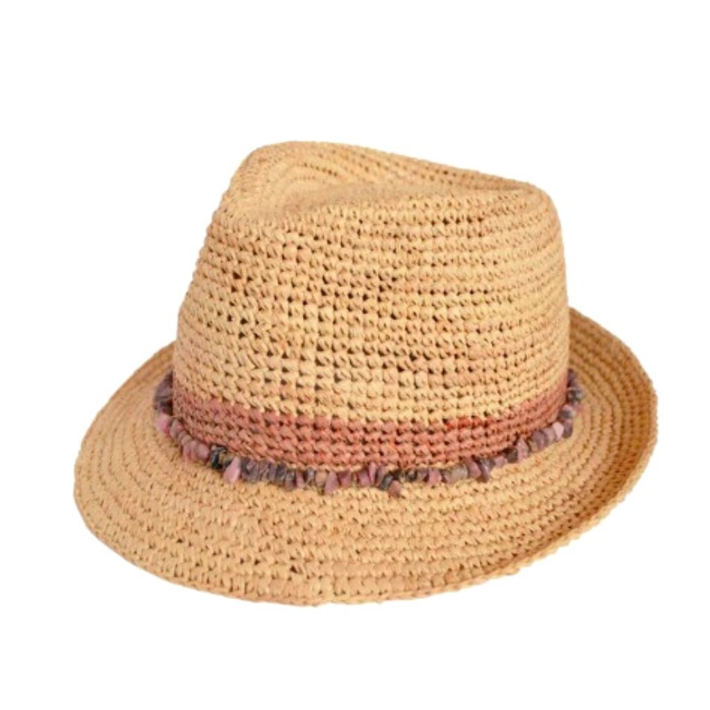 Emthunzini Hat: Roxy Rose raffia
