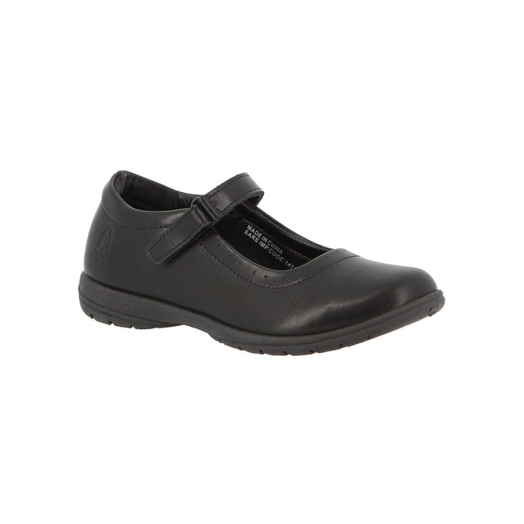 Hush Puppies: Little Kids Scarlett Black School Shoes