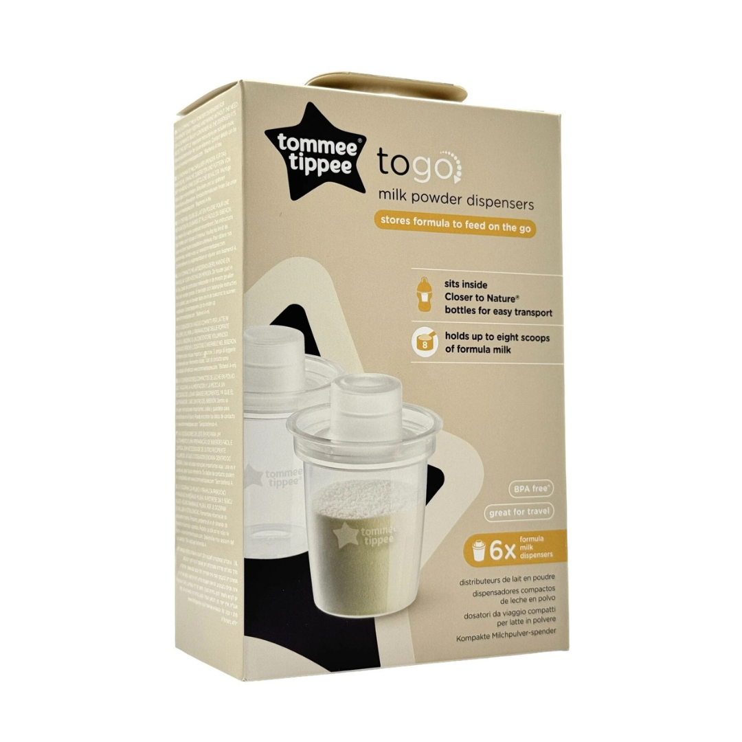Tommee Tippee - To Go Milk Powder Dispensers - Pack of 6