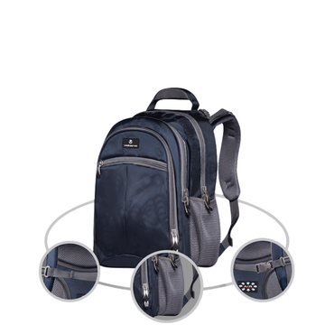 Volkano Orthopaedic Backpack 36L – Navy/Grey