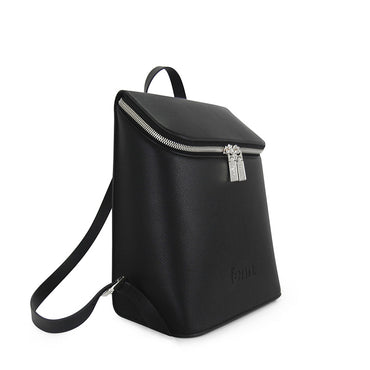 Fenn Backpack Black with Silver Zip