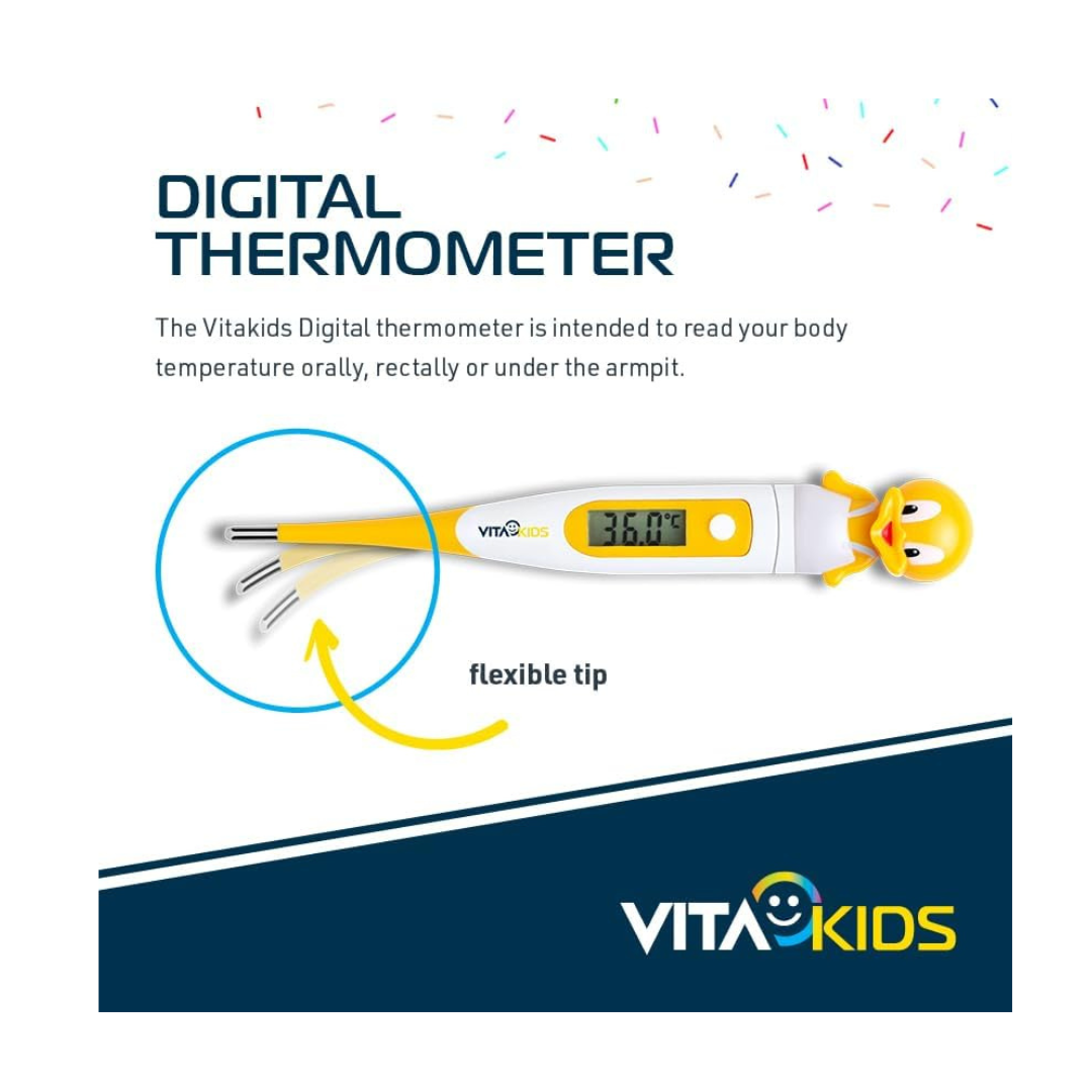 VitaKids Digital Thermometer - Yellow Duck