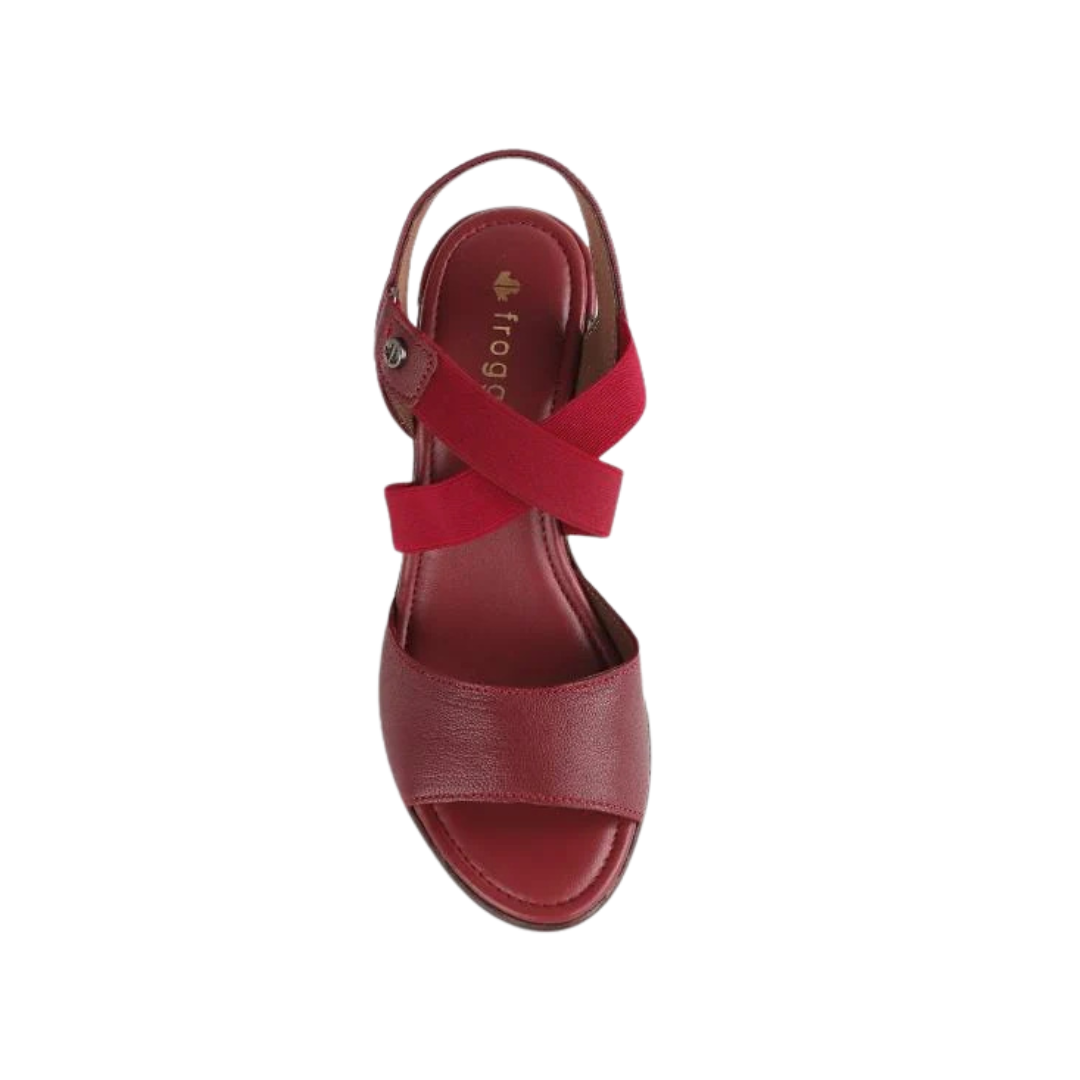 Froggie: 12288 Crossover Wedge Sandal