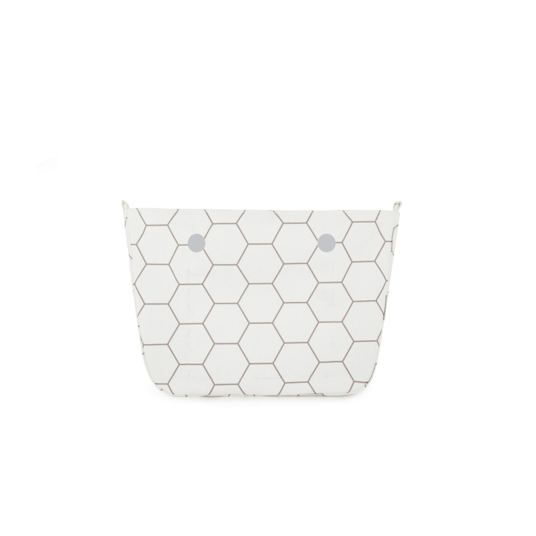 Fenn Petite Hexagon Shape Pattern Inner with Gold Zip