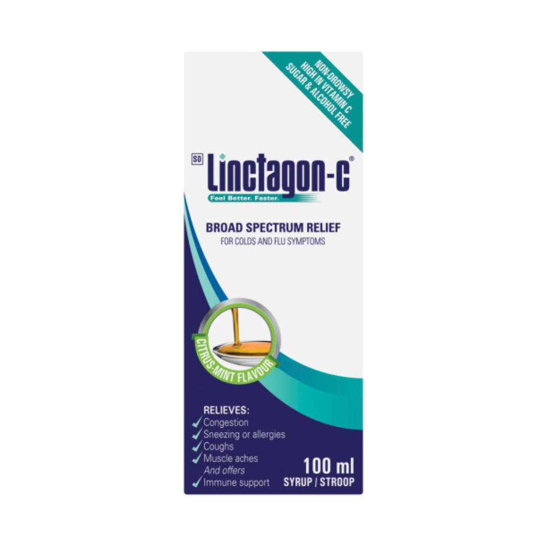 Linctagon®-C Adult Cold & Flu Syrup – 100 ml
