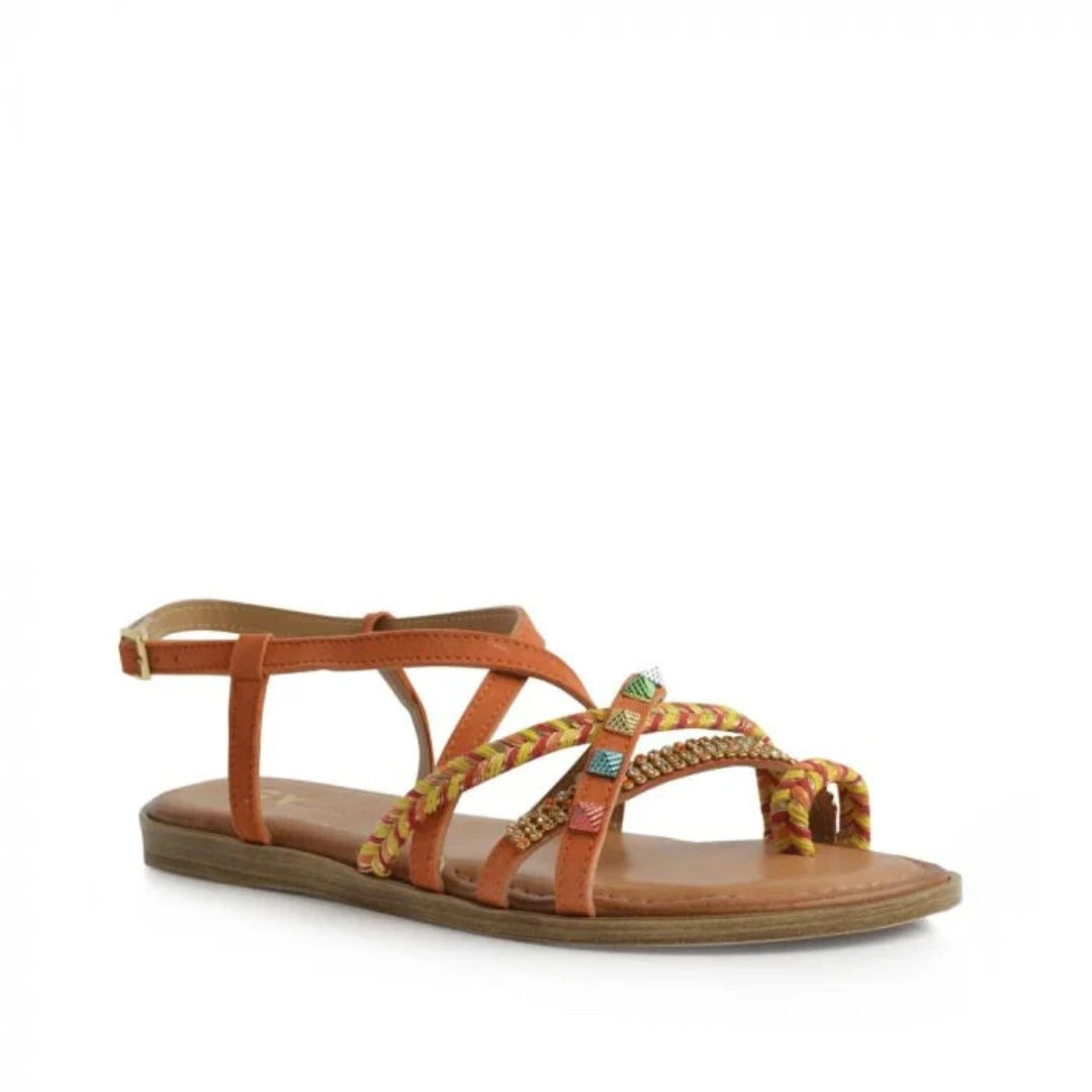 GX&Co 52461 Multi Strap Jewel Detail Sandal