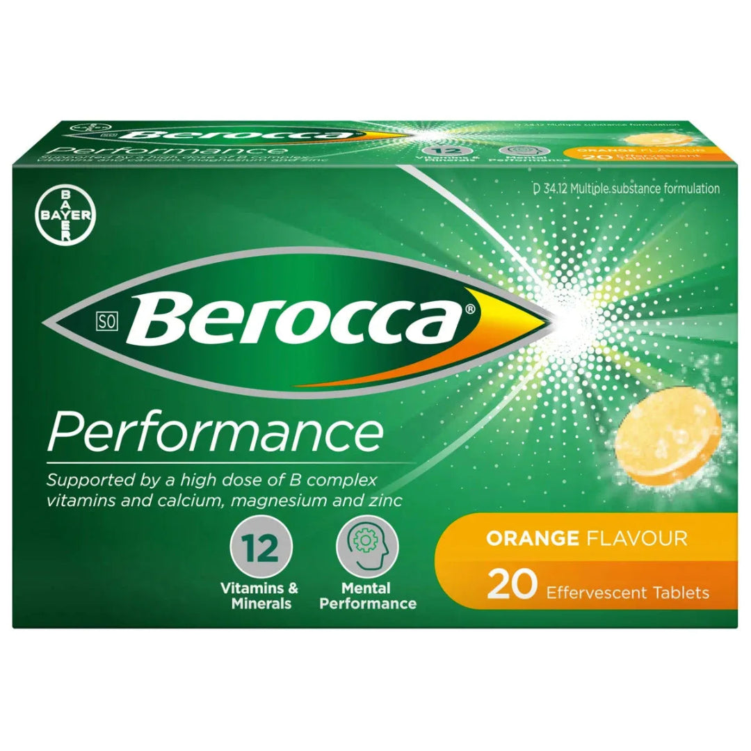 Berocca x20 Orange Effervescent Tablets