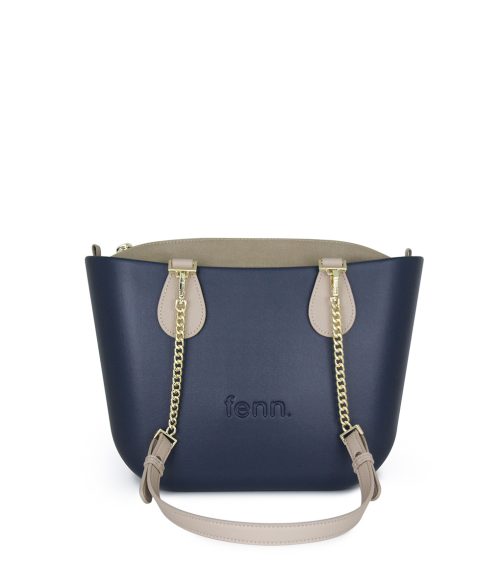 Fenn Petite Navy Stone Bag