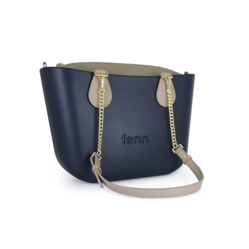 Fenn Petite Navy Stone Bag