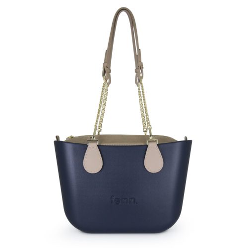 Fenn Petite Navy Stone Bag