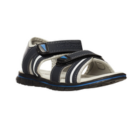 The Hush Puppies Big Kids Steve Strap Sandals in Navy, Grey, and Multi