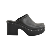 Tamaris 52402 Closed Toe Mule Mid Heel Clog