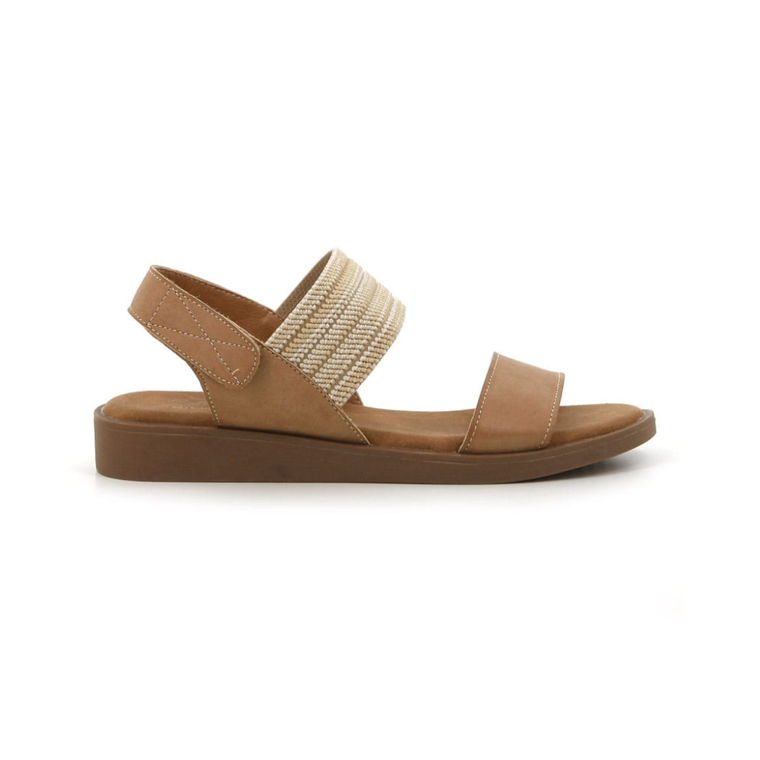 Sand-coloured Hush Puppies Soft Chita padded sandals for women