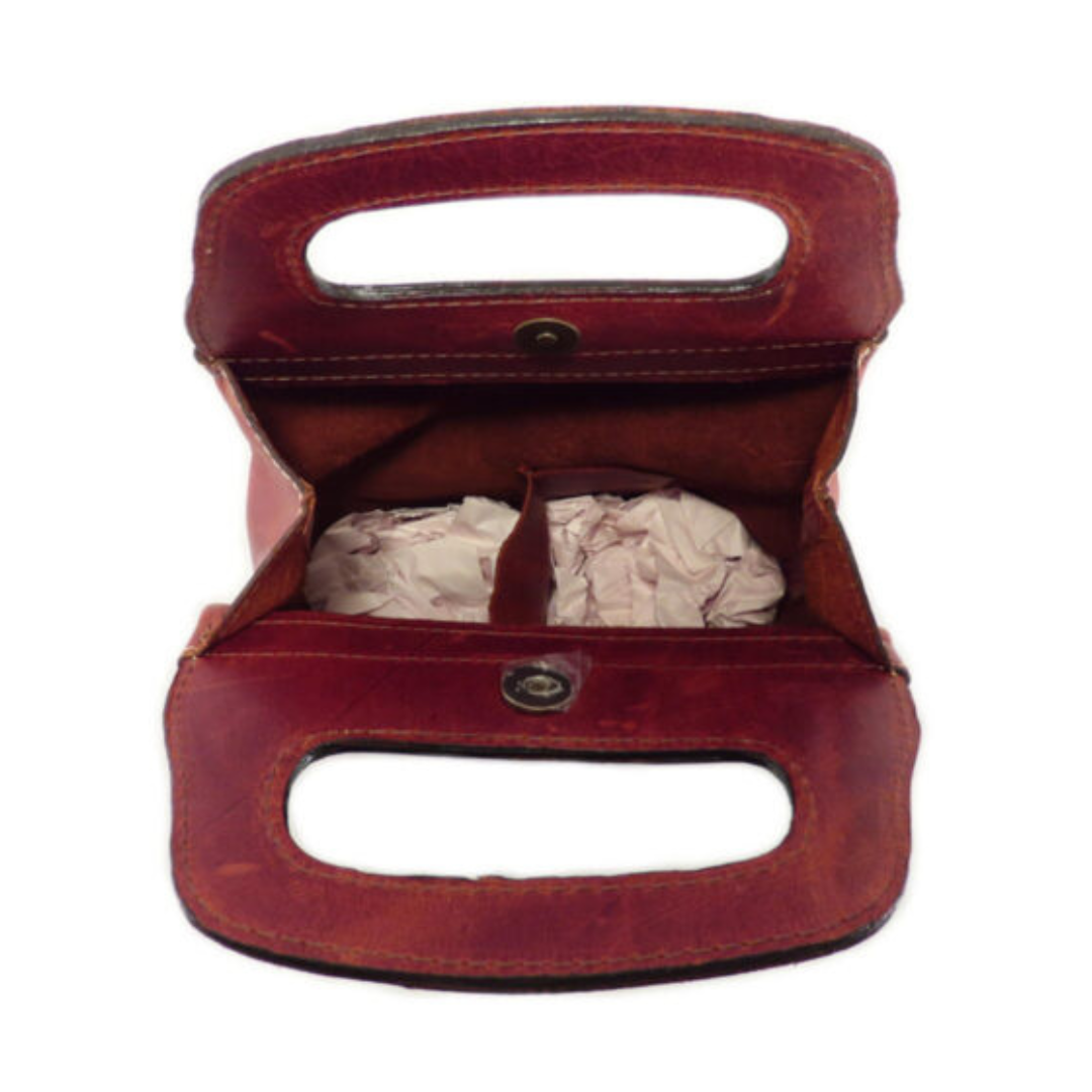 Der Lederhandler Wine Bag Rustic Double