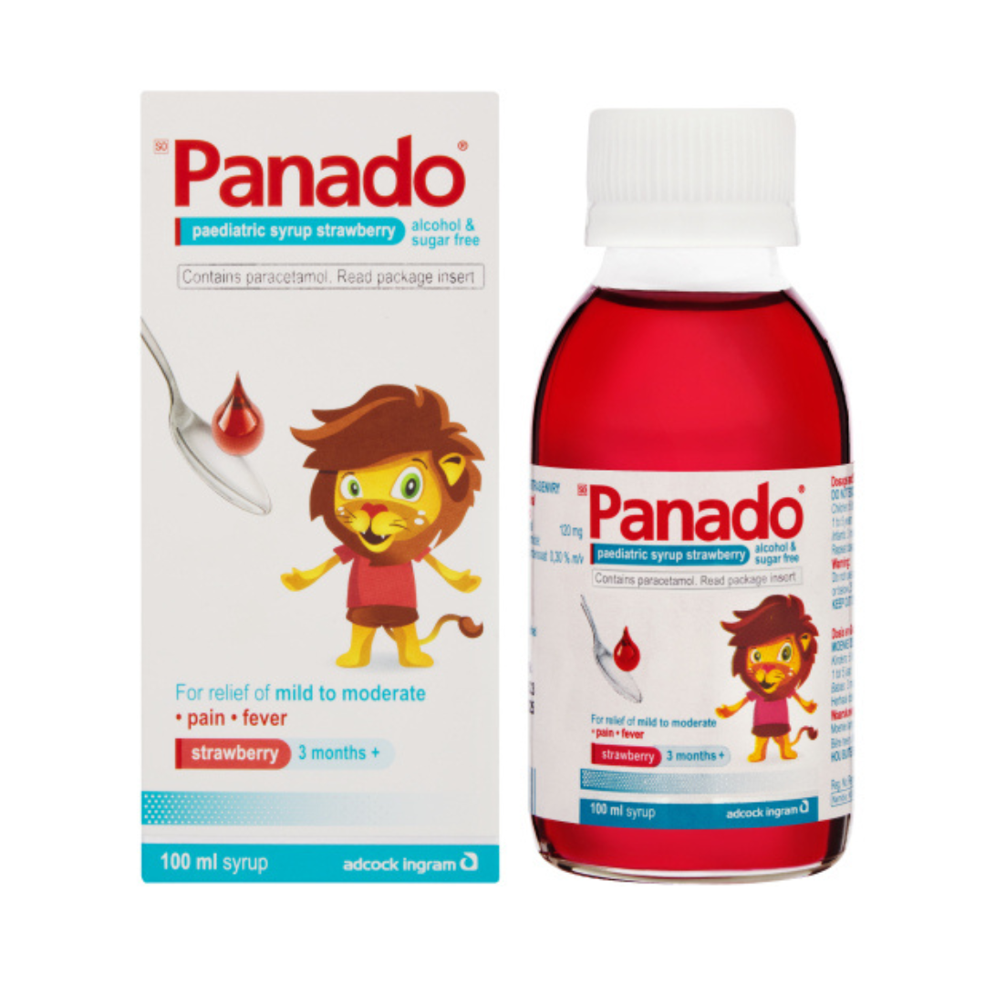 Panado Paediatric Syrup – Strawberry Flavour (100ml)