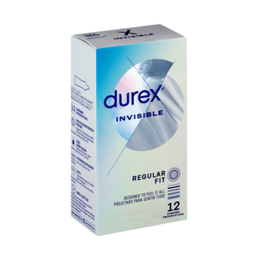 Durex Invisible Regular Fit 12's